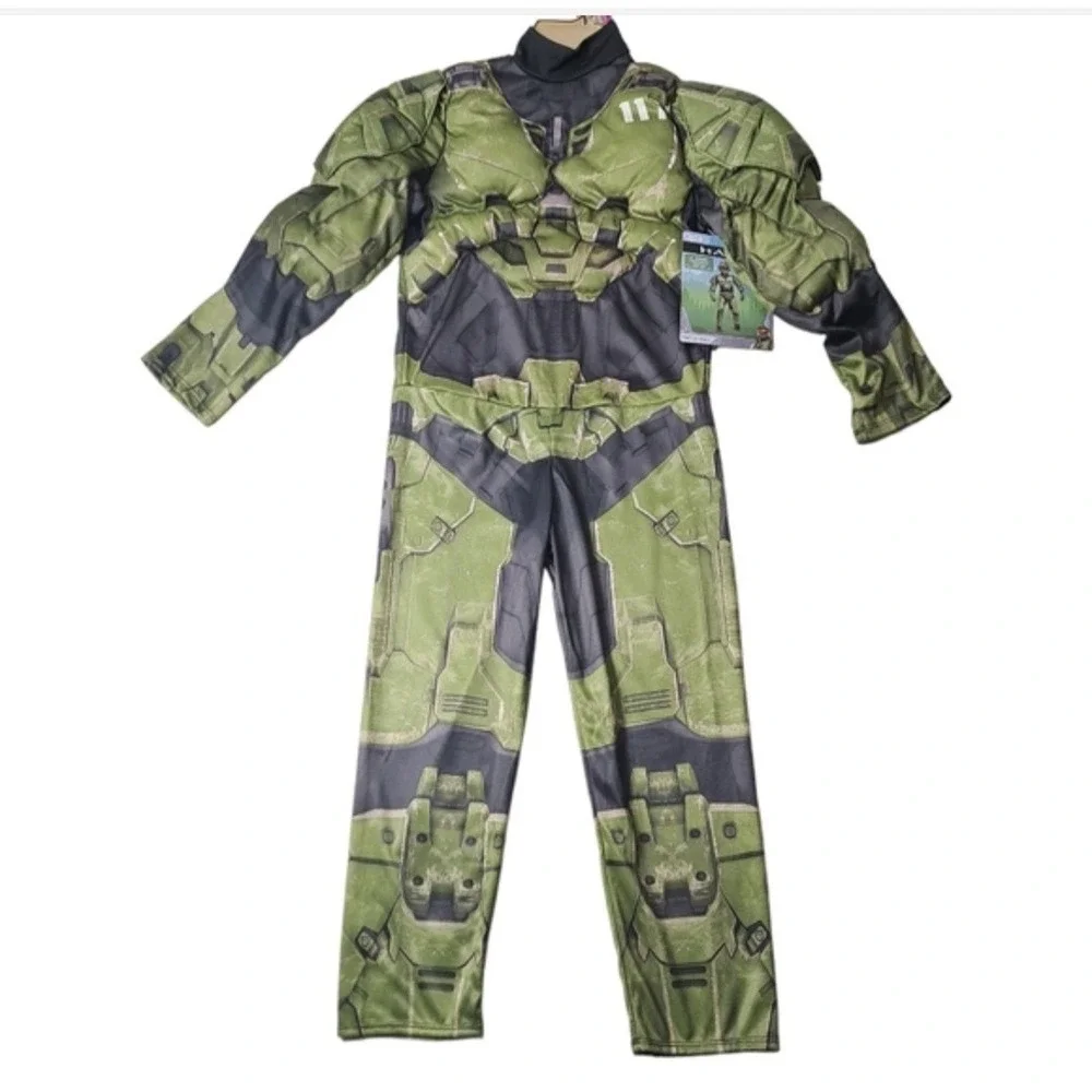 HALO DISGUISE SMALL 4-6 MASTER CHEIF DELUXE CHILD COSTUME PARTY